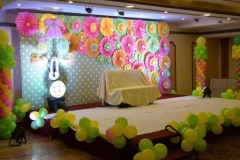 3D Paper Floral And Hangings Theme Backdrops-27