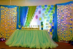 3D Paper Floral And Hangings Theme Backdrops-5